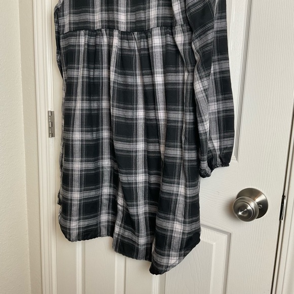 Knox Rose Plaid Black and White Dress size large - Picture 9 of 11